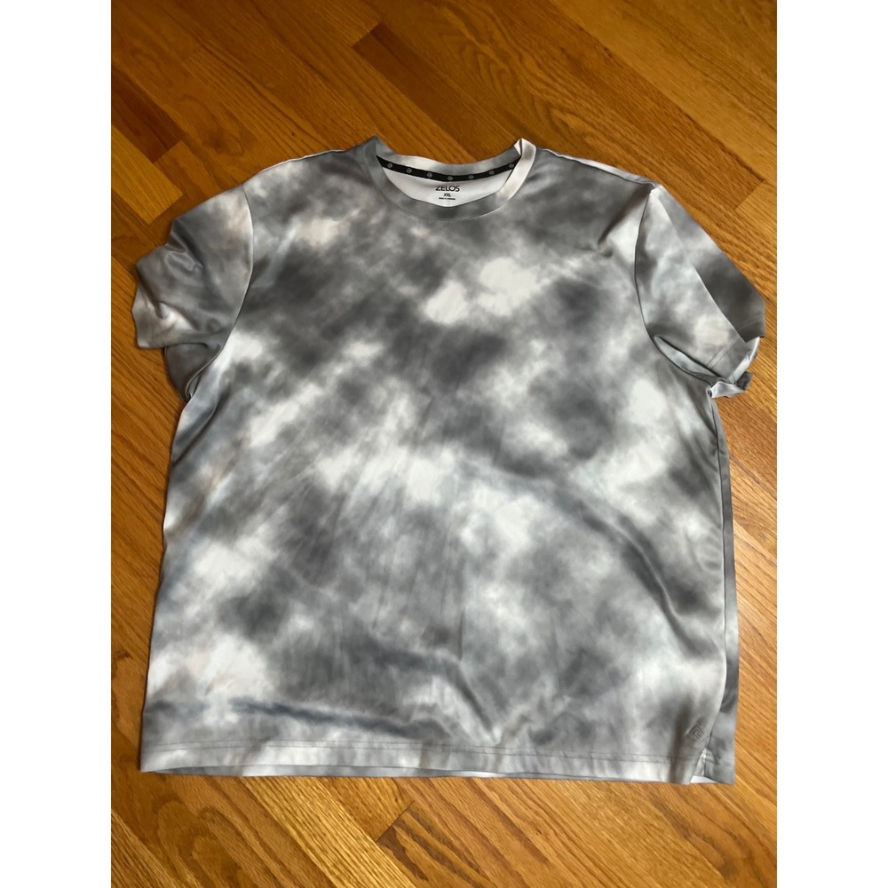 Zelos Gray Tie Dye T-Shirt Athletic Activewear Top XXL
